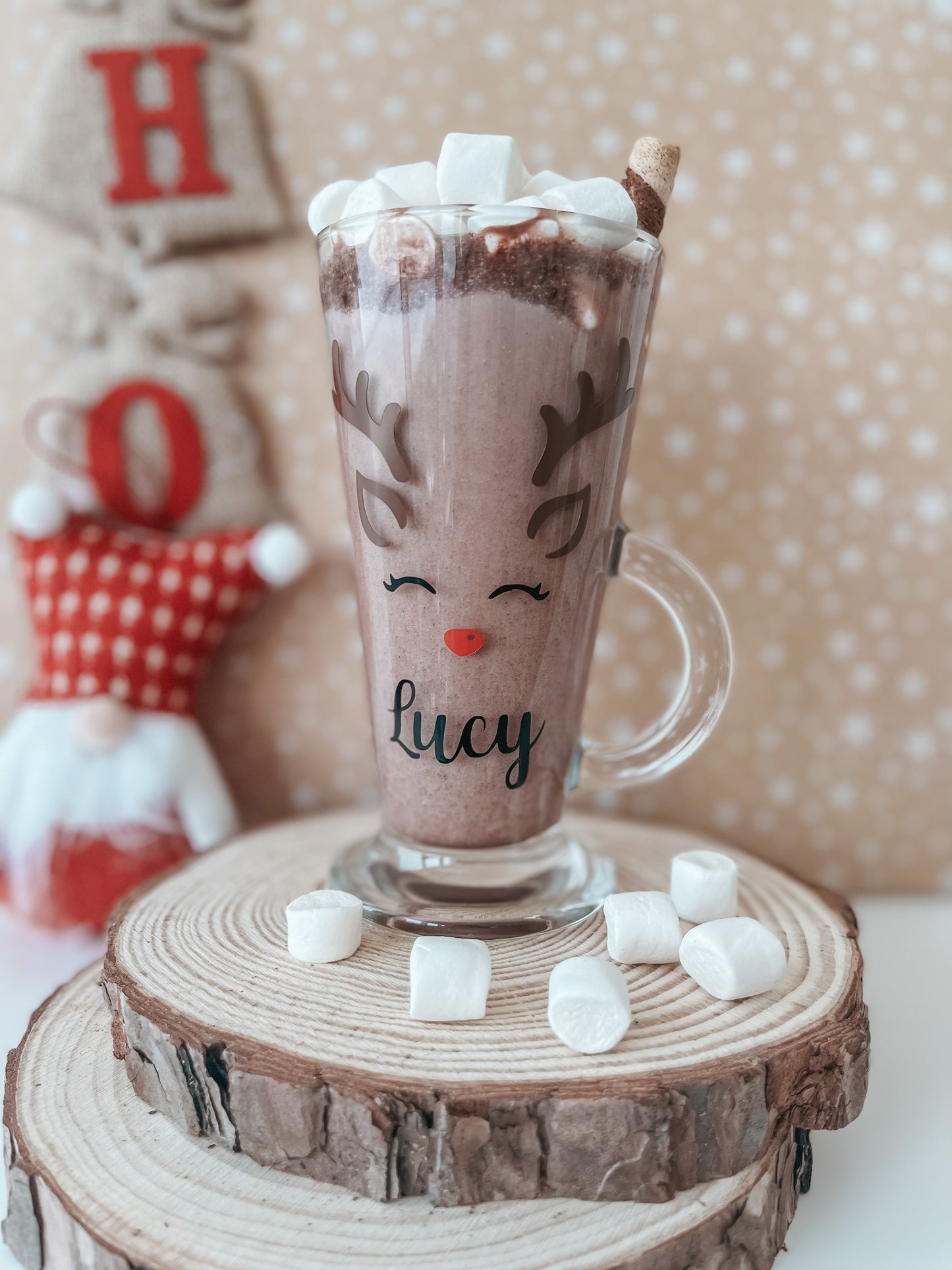 Personalised Hot Chocolate Tall Glass