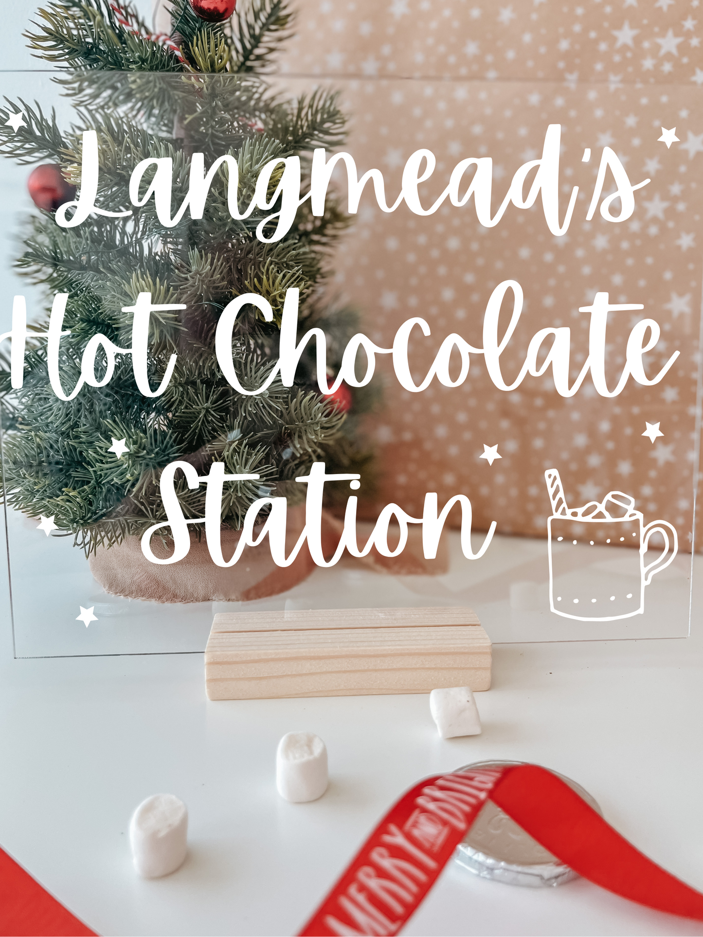 Personalised Hot Chocolate Station Sign