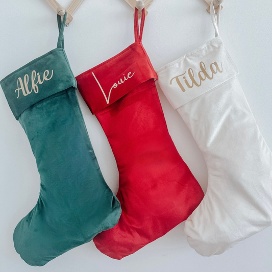 Personalised Velvet Stocking
