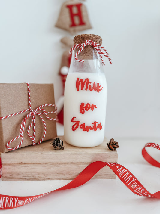 Milk Bottle for Santa