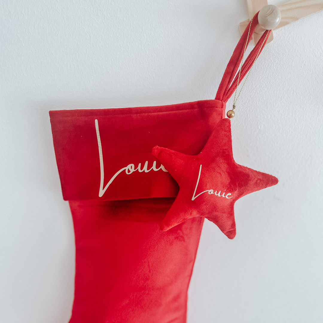 Personalised Velvet Stocking