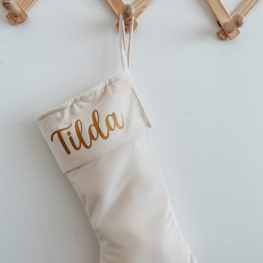 Personalised Velvet Stocking
