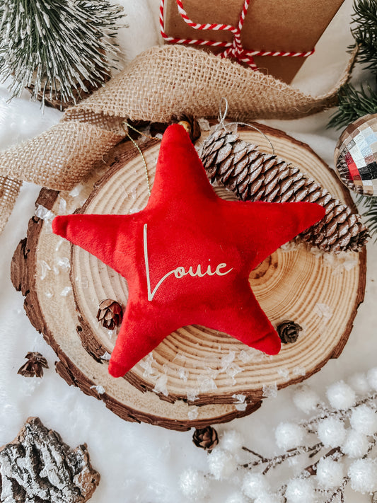 Personalised Velvet Star