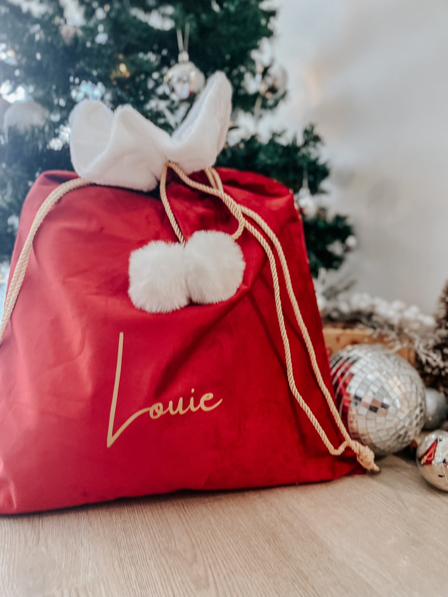 Personalised Velvet Sack