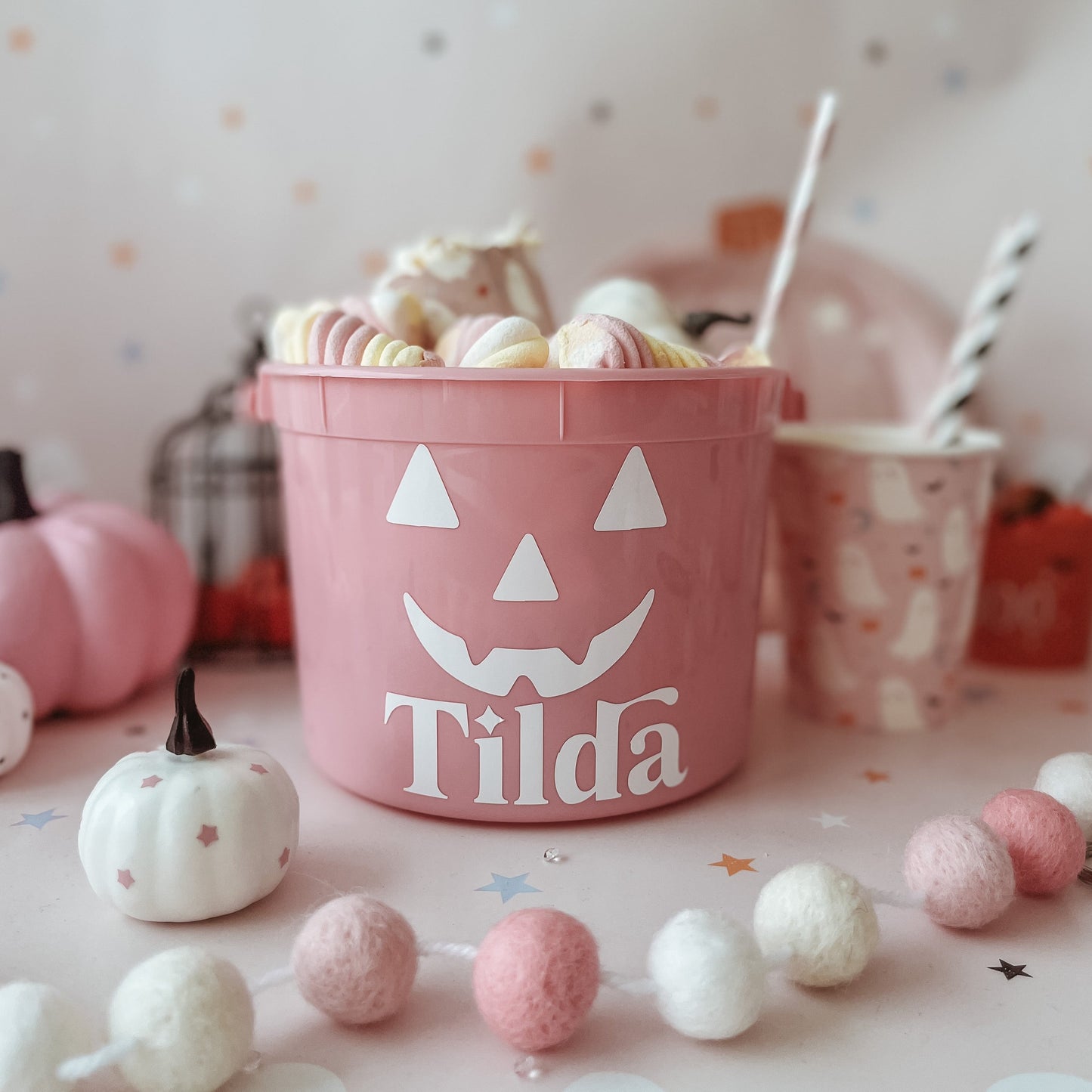 Halloween Face Treat Bucket