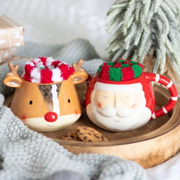 Personalised Santa Mug and Socks Set