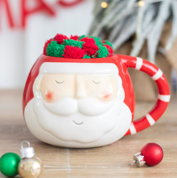 Personalised Santa Mug and Socks Set