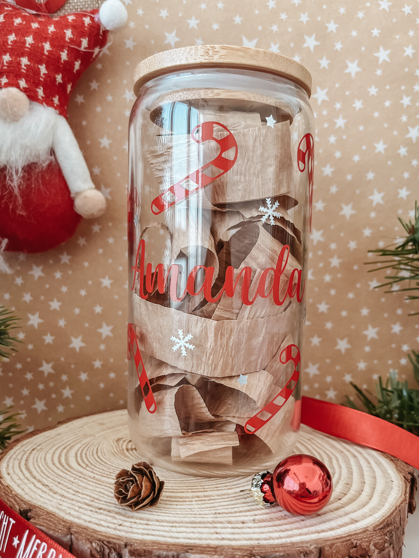 Personalised Candy Cane Tumbler