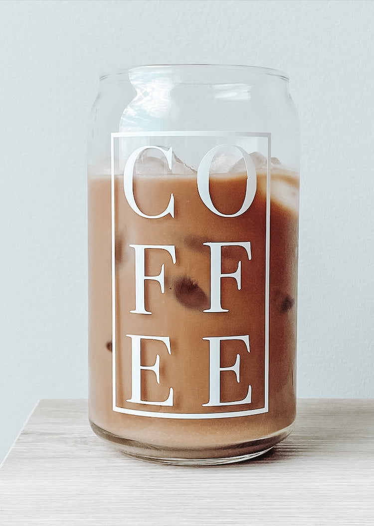 Square Coffee Slogan Tumbler