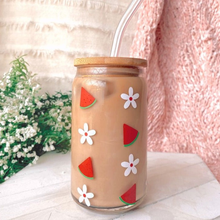 Watermelon & Flower Tumbler